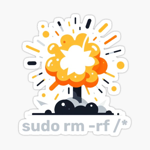 Item preview, Sudo RM -RF - Minimalist designed and sold by CutePlanetEarth.