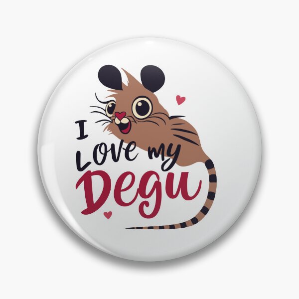 Item preview, Furry Friendship: Loving My Degu designed and sold by EmeraldeaArt.
