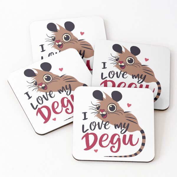 Item preview, Furry Friendship: Loving My Degu designed and sold by EmeraldeaArt.
