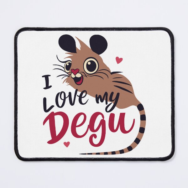 Item preview, Furry Friendship: Loving My Degu designed and sold by EmeraldeaArt.
