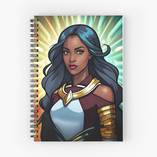 Item preview, Superhero Woman African Gold Inspirational Animation Comic Designs designed and sold by Melan Designs.