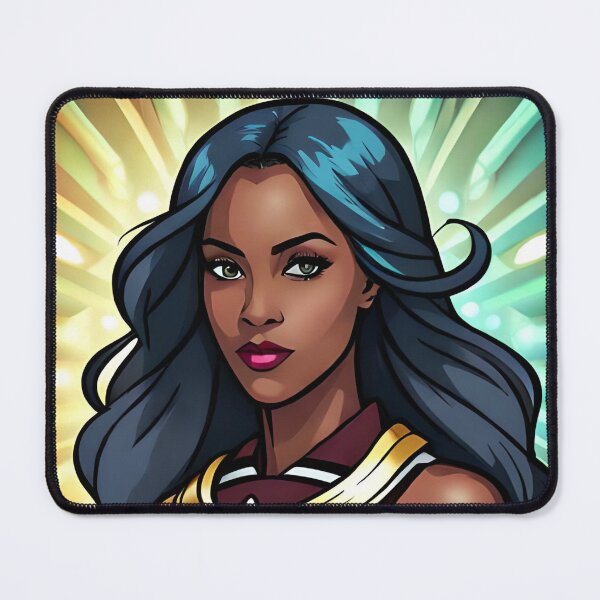 Item preview, Superhero Woman African Gold Inspirational Animation Comic Designs designed and sold by Melan Designs.