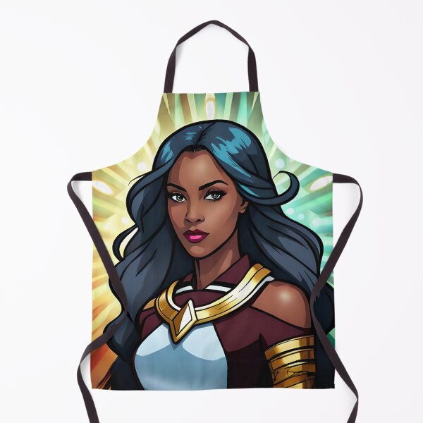 Item preview, Superhero Woman African Gold Inspirational Animation Comic Designs designed and sold by Melan Designs.