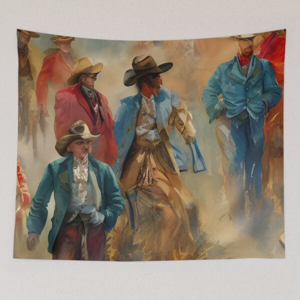 Item preview, Scenes From A Western Town designed and sold by Paw's Arts.