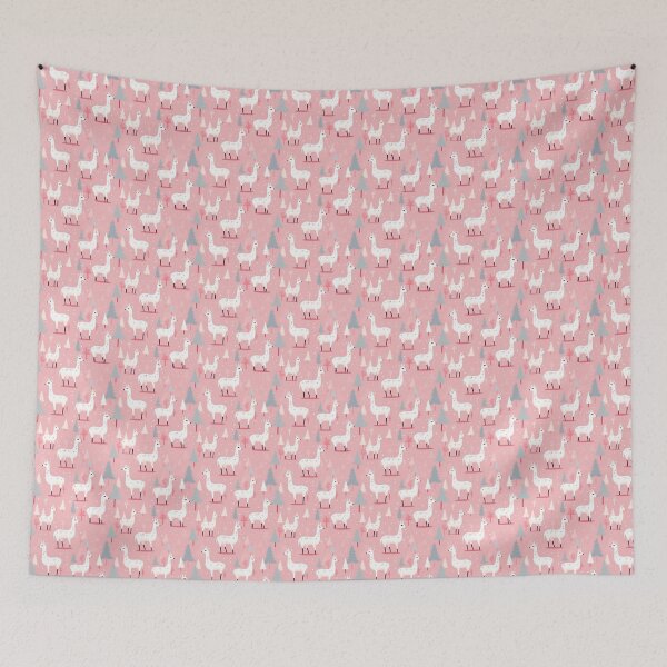 Item preview, llamas on pink designed and sold by darkartsflowers.