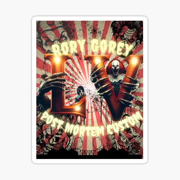 Rory Gory and Post Mortem Custom collab Sticker