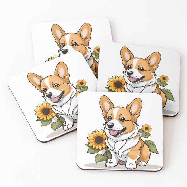 Item preview, Corgi with Sunflowers designed and sold by WhimsyLoony.