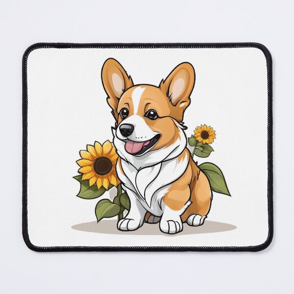 Item preview, Corgi with Sunflowers designed and sold by WhimsyLoony.