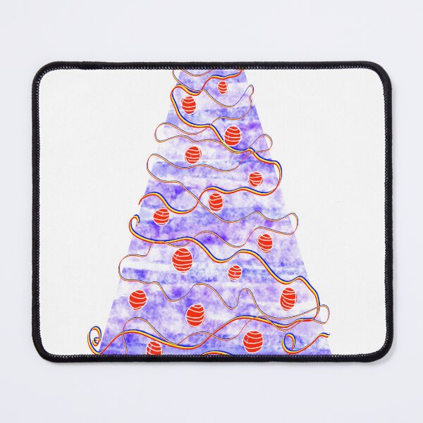 Item preview, Watercolor Christmas Tree, light, delicate purple and red . designed and sold by My-fake-places.