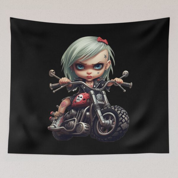 Item preview, Adorable Biker Girl  designed and sold by Uniquely4You2.