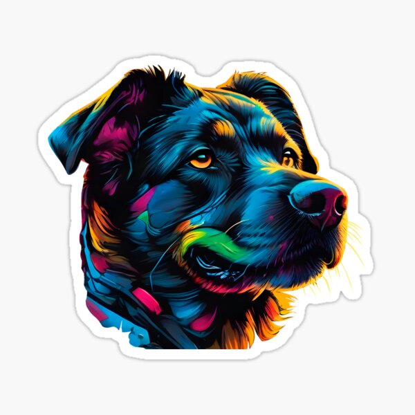 Stickers for Kids Cuidado con el perro (pega lametones)