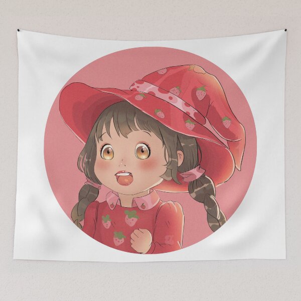 Item preview, Kawaii Strawberry Witch designed and sold by ZolliArt.