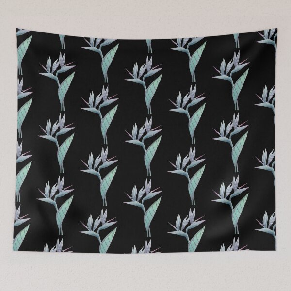 Item preview, Blue Inked Strelitzia designed and sold by Waterwillow Art.