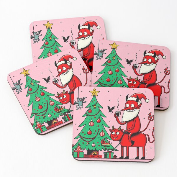 Item preview, Devil Santa Cartoon designed and sold by PickledjoArt.