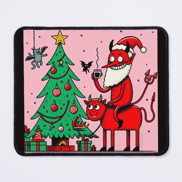 Item preview, Devil Santa Cartoon designed and sold by PickledjoArt.