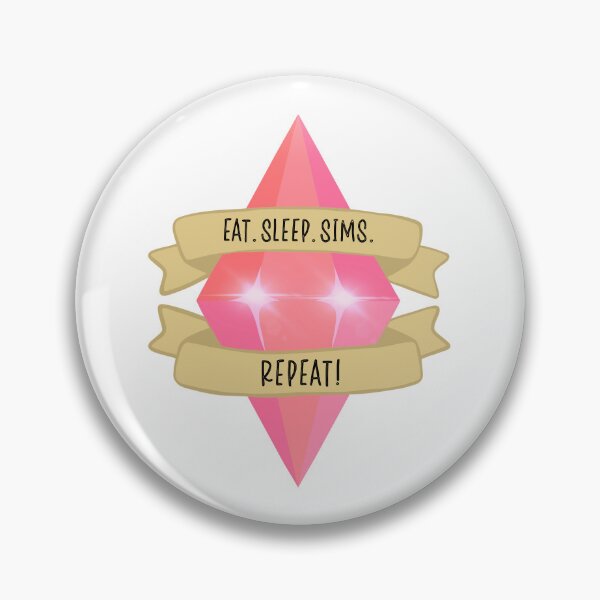Item preview, Eat Sleep Sims Repeat designed and sold by DigitalArrange.