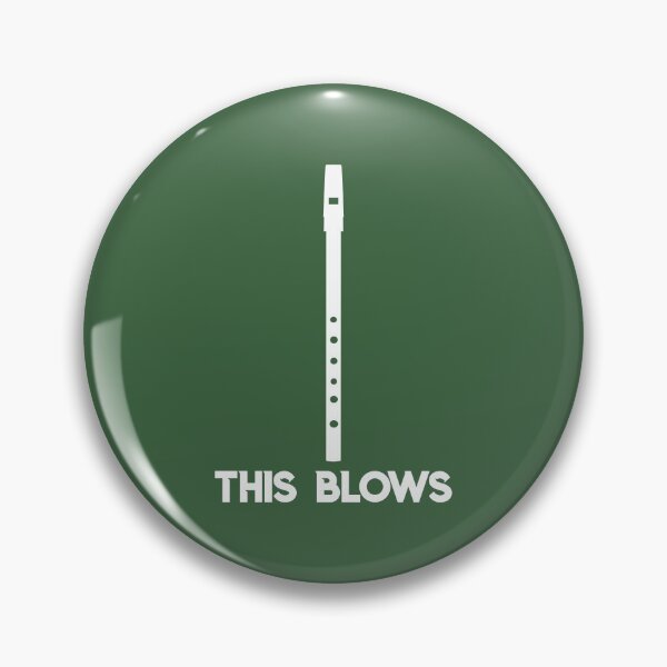Item preview, Penny Tin Whistle Flute Funny Saying This Blows Joke designed and sold by Maljonic.