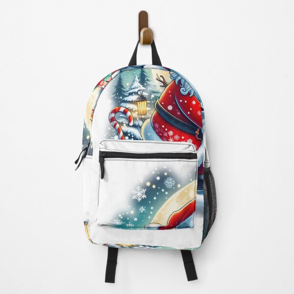 Item preview, "Santa Claus and Cute Snowman: Festive Hug in Whimsical Winter Scene" designed and sold by Huycao211.
