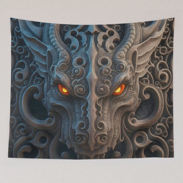 Item preview, Medieval Stone Gargoyle Dragon Carving designed and sold by DragonRealms.