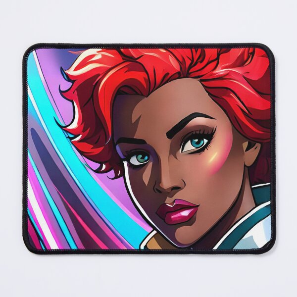 Item preview, Superhero Woman Red Hair  Inspirational Animation Comic Designs designed and sold by Melan Designs.