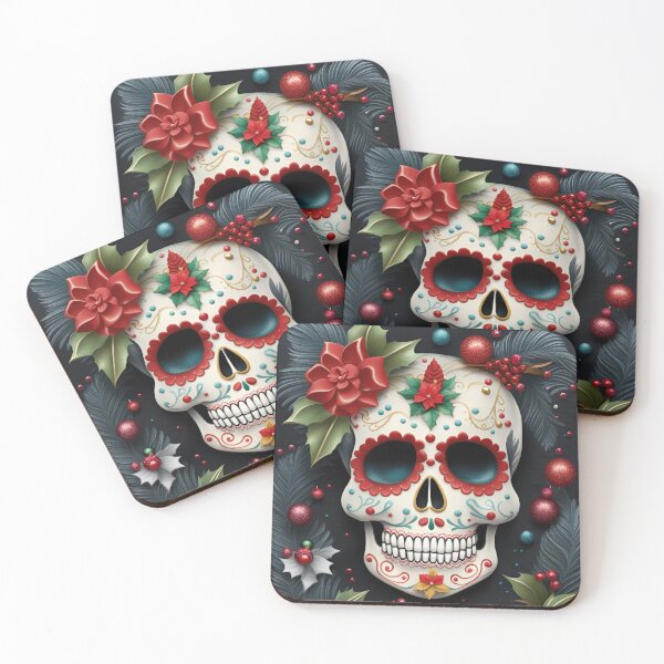 Item preview, Christmas Skull designed and sold by secretgardener.