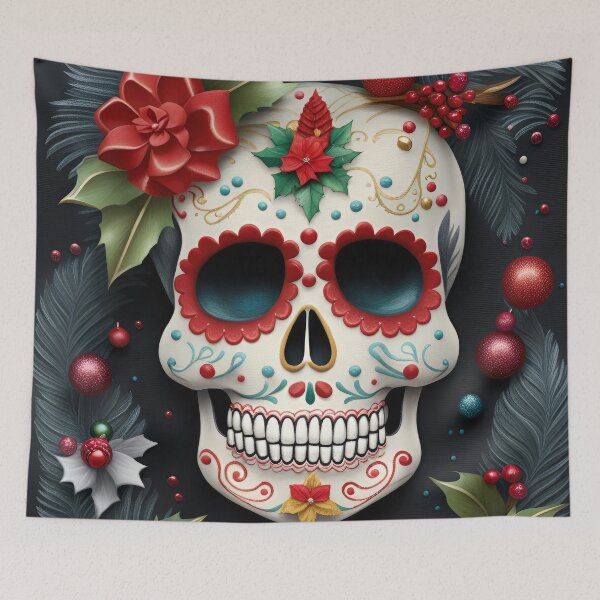 Item preview, Christmas Skull designed and sold by secretgardener.
