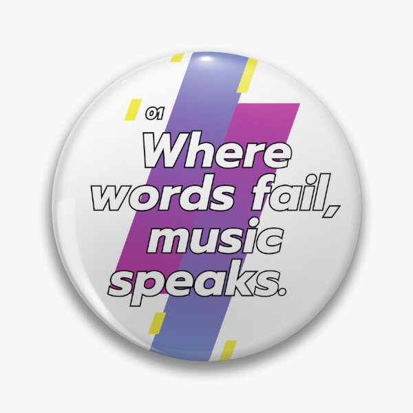 Item preview, music speaks designed and sold by NotesForMusic.