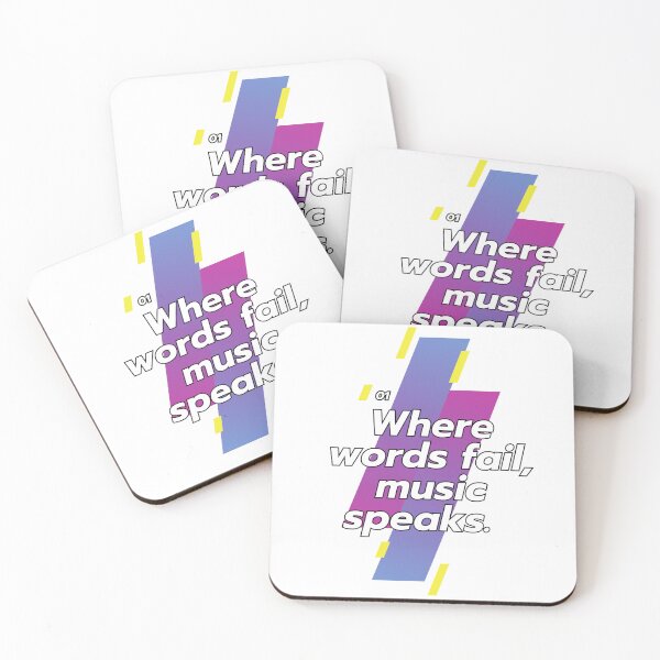 Item preview, music speaks designed and sold by NotesForMusic.