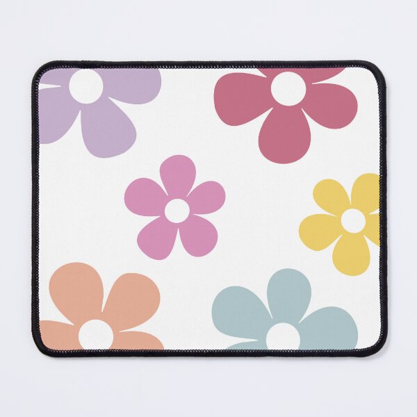 Item preview, Cute Ditsy Groovy 70s Flowers / Floral Design Rainbow Warm Colours designed and sold by LittleHCreative.