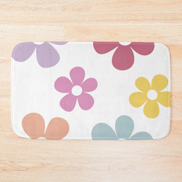 Item preview, Cute Ditsy Groovy 70s Flowers / Floral Design Rainbow Warm Colours designed and sold by LittleHCreative.