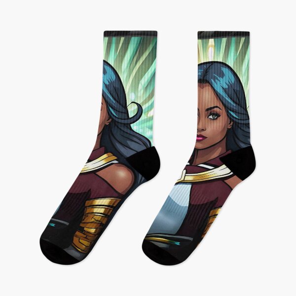 Item preview, Superhero Woman African Gold Inspirational Animation Comic Designs designed and sold by Melan Designs.
