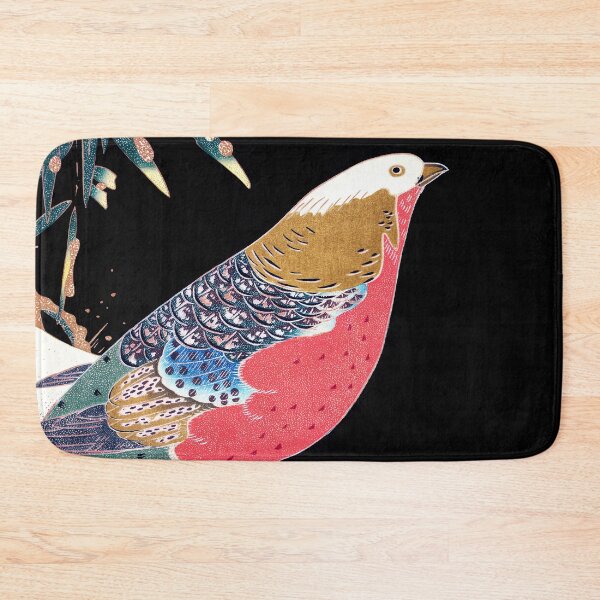 Item preview, Golden Pheasant in the Snow (ca. 1900) Illustration by Ito Jakuchu designed and sold by BossyCatHome.