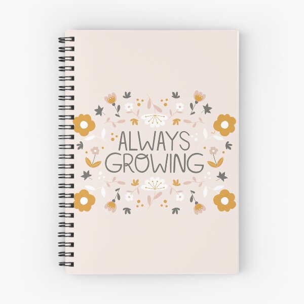 Item preview, Always Growing Inspirational Quote Floral Art Print designed and sold by Menina Lisboa.