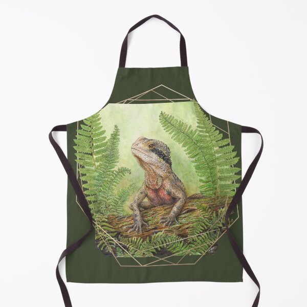 Item preview, Australian Water Dragon with Ferns and Hexagon designed and sold by Nadya Neklioudova.