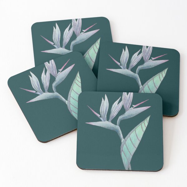Item preview, Blue Inked Strelitzia designed and sold by Waterwillow Art.
