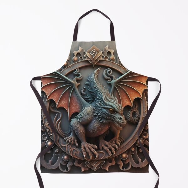 Artikelvorschau, Mittelalterliche steinerne Wasserspeier-Drachenschnitzerei mit Flügeln entworfen und verkauft von DragonRealms.