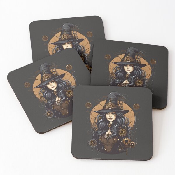 Item preview, Steampunk Witch Vintage Retro Style designed and sold by MusesWhispers.