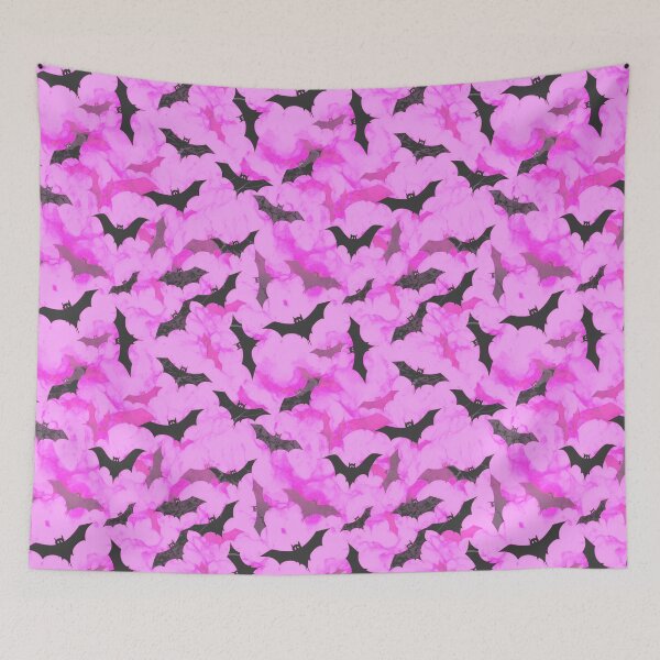 Item preview, Pink Cloud of Bats / pattern designed and sold by AllAmericanCrow.