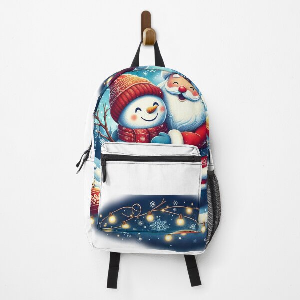 Item preview, Copy of "Santa Claus and Cute Snowman: Festive Hug in Whimsical Winter Scene" designed and sold by Huycao211.