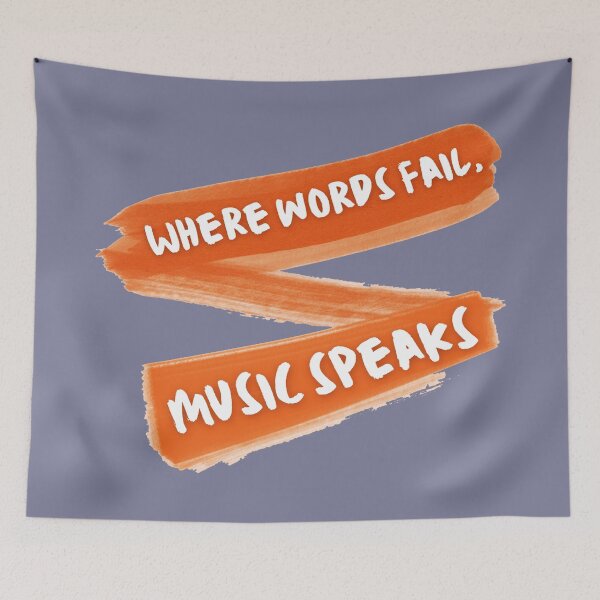 Item preview, music speaks designed and sold by NotesForMusic.
