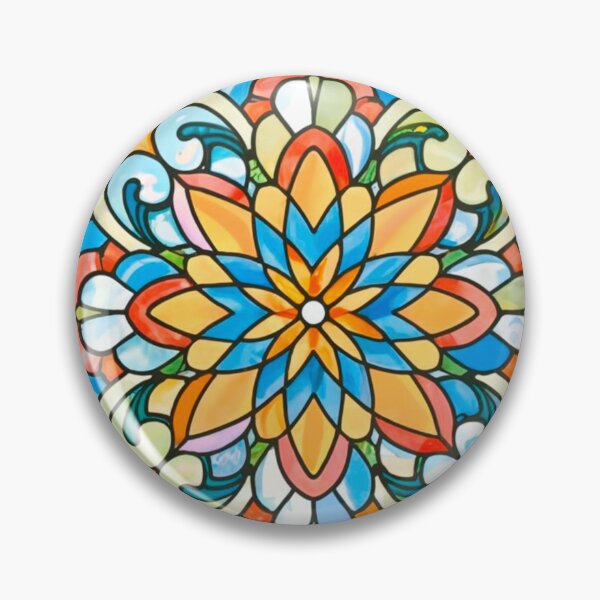 Artikelvorschau, Stained Glass Pattern Flowers entworfen und verkauft von Timegraf.