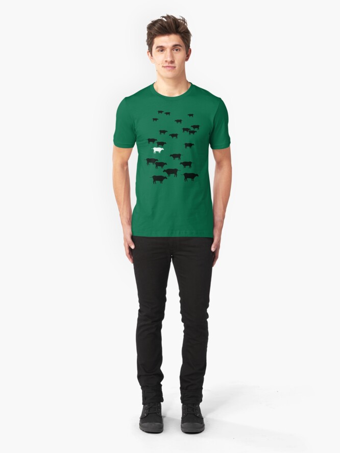 Alternate view of Cows Slim Fit T-Shirt