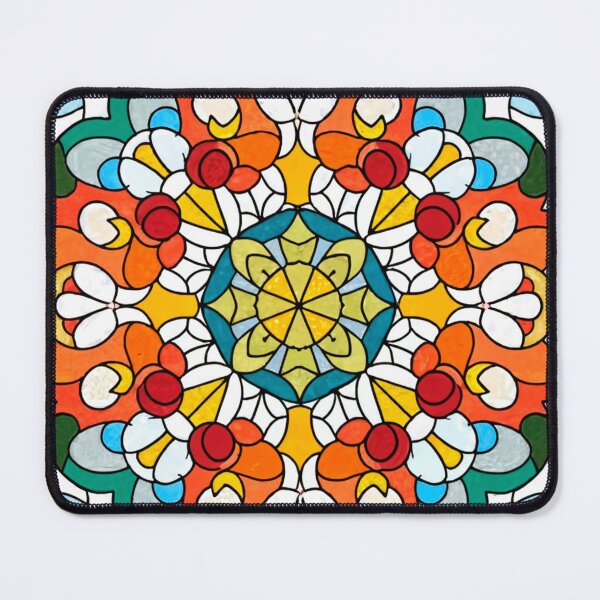 Artikelvorschau, Stained Glass Pattern Flowers entworfen und verkauft von Timegraf.