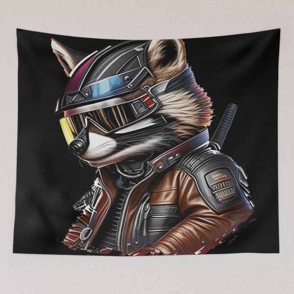 Item preview, Raccoon Rider's Vector Art: Motorcycle Adventure Collection designed and sold by GranitTR.