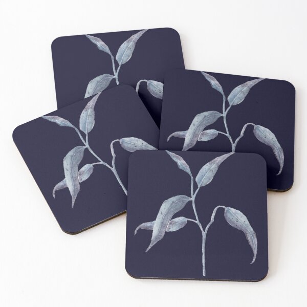 Item preview, Leafy Blue Plant designed and sold by Waterwillow Art.