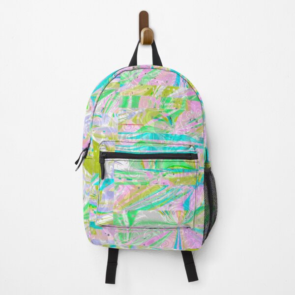 Item preview, Glitch distortion flowers saturation colors, sky blue, green, yellow designed and sold by Florvolcanica.