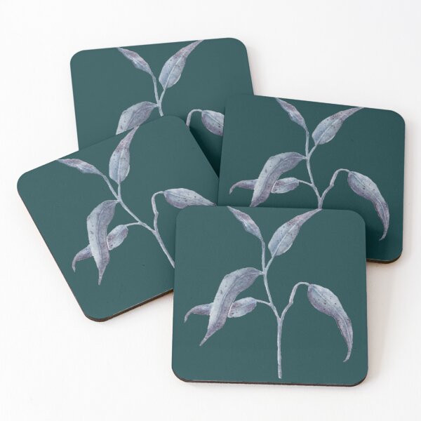 Item preview, Leafy Blue Plant designed and sold by Waterwillow Art.