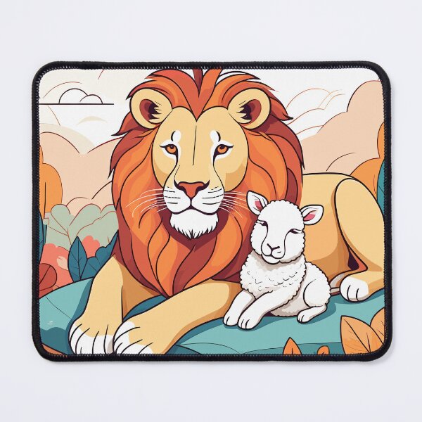 Item preview, Lion and Lamb designed and sold by WildlifeInc.