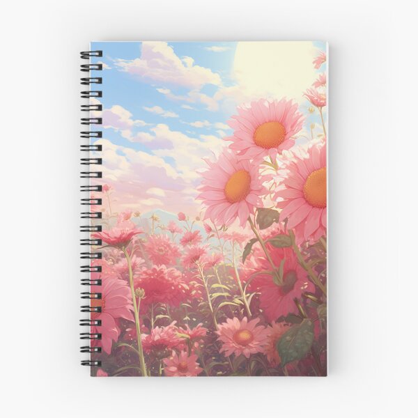 Artikelvorschau, Pink Sunflowers - Cloudy Sky entworfen und verkauft von LilianasDesign.