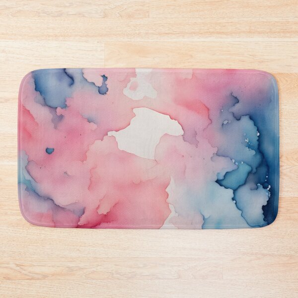Item preview, Watercolor Pink and Blue Abstract Painting designed and sold by dreamscrape.